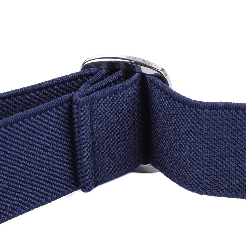 WELROG Kids Toddler Belt Elastic Adjustable Stretch for Boys Girls Belts with Easy Zinc Alloy Buckle (Navy Blue) - Image 4